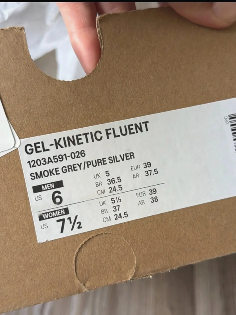 ASICS gel kinetic fluent in smoke grey/pure silver - Picture 8 of 8